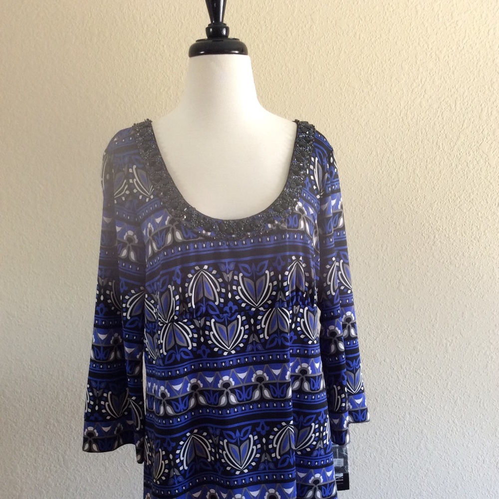 International Concepts Blue Women’s Top NWT